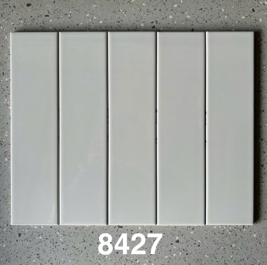 Gạch thẻ 75x300mm xám bóng phẳng mã 68427
