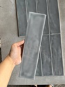 Gạch thẻ 75x300mm xám bóng lượn loại 1 mã 0343-1
